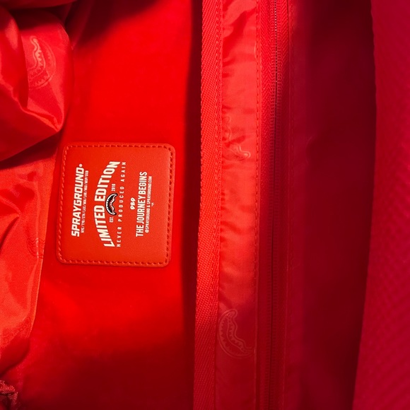 Sprayground Deniro DLXF Backpack - Red  Brand New!!!! - Picture 5 of 5